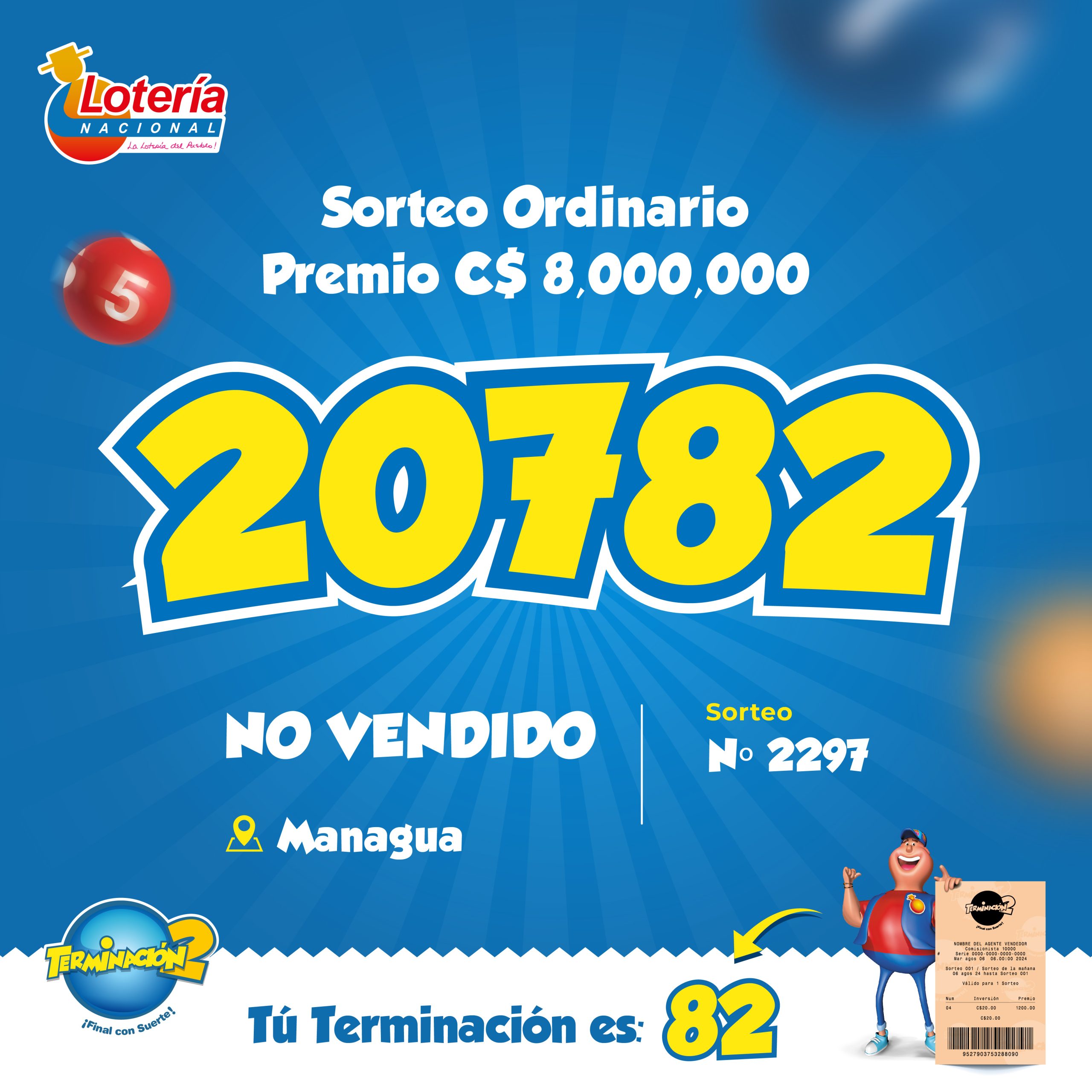 Premio mayor de 8 millones no encontró ganador